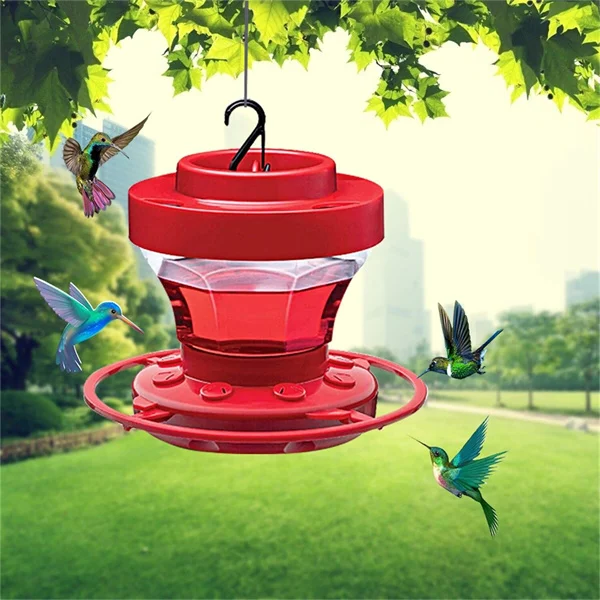 Red Nectar House for Hummingbirds with Insect Stop | Bowlift