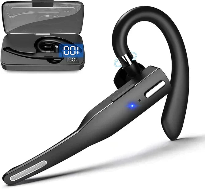 BowLift | Skywave™ | Trucker Dual Mic Wireless Bluetooth 5.1 Noise Cancelling Headset & Earbuds for Clear Communication & Hands-Free Use