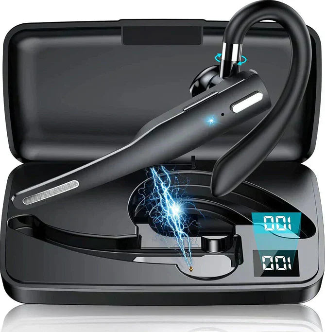 BowLift | Skywave™ | Trucker Dual Mic Wireless Bluetooth 5.1 Noise Cancelling Headset & Earbuds for Clear Communication & Hands-Free Use