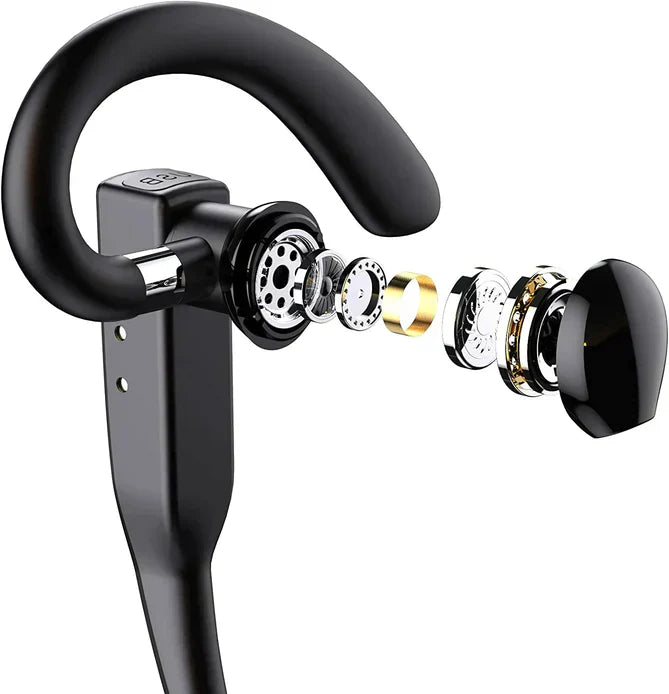 BowLift | Skywave™ | Trucker Dual Mic Wireless Bluetooth 5.1 Noise Cancelling Headset & Earbuds for Clear Communication & Hands-Free Use