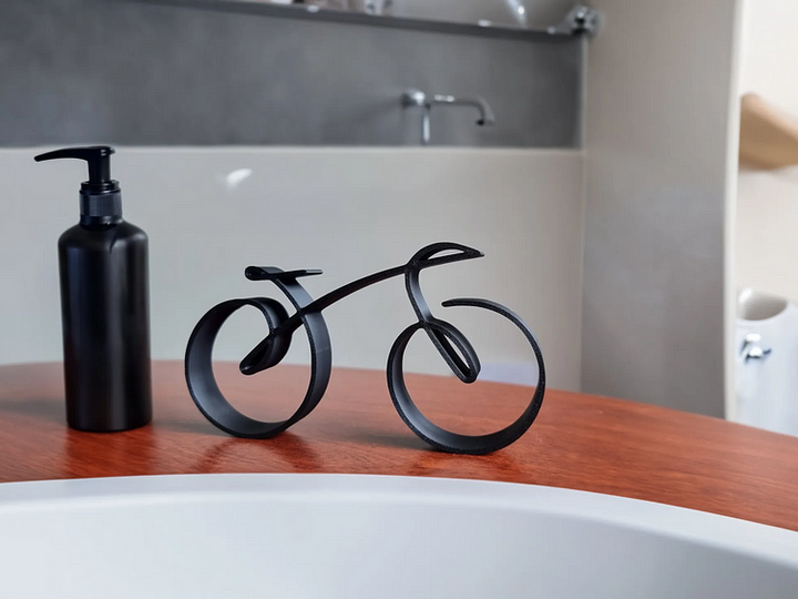 BowLift | VeloWire Bike Silhouette – Minimalist Metal Wall Decoration for Cyclists