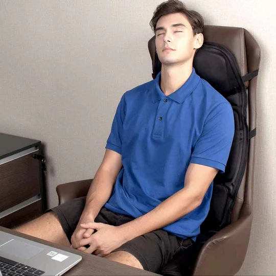 BowLift | 8 Mode Massage Seat Cushion with Heated Back-Neck Pillow for Car & Home