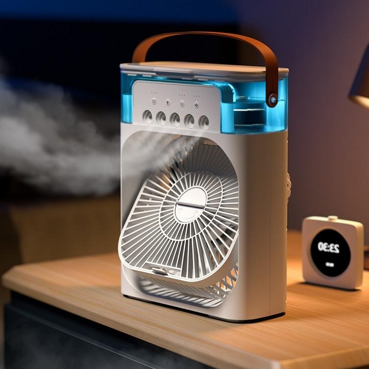 Spray Small Fan Five Hole Humidification Small Refrigeration Air Conditioner Mini Fan Water Cooled Silent Air Cooler | Bowlift