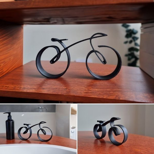 BowLift | VeloWire Bike Silhouette – Minimalist Metal Wall Decoration for Cyclists