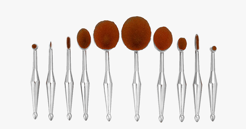 BowLift | Stylish 10-piece oval brush set – Let the metallic charm work its magic on you