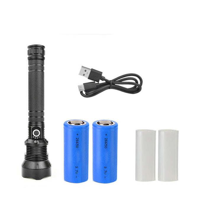 Tactical rechargeable laser LED flashlight | Bowlift