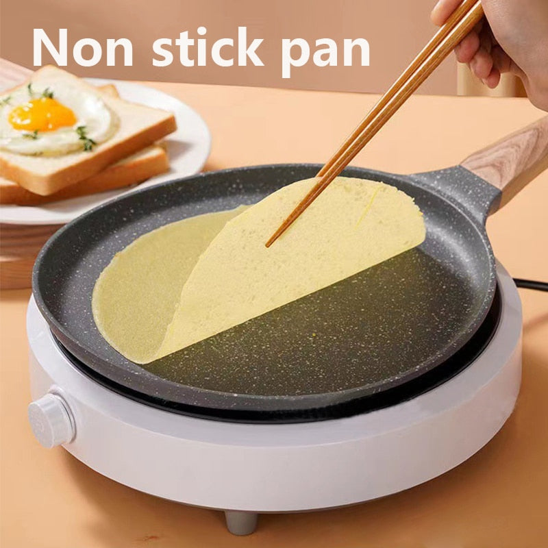 Pan Crepe Pancake Pan Nonstick Frying Pot with Wooden Handle Saucepan | Bowlift