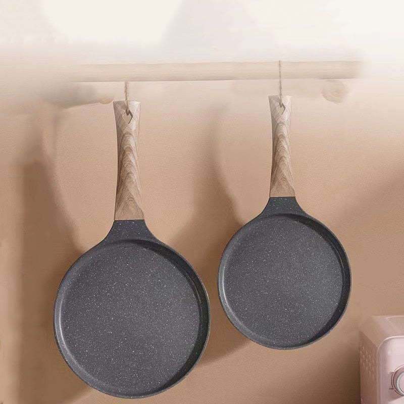 Pan Crepe Pancake Pan Nonstick Frying Pot with Wooden Handle Saucepan | Bowlift