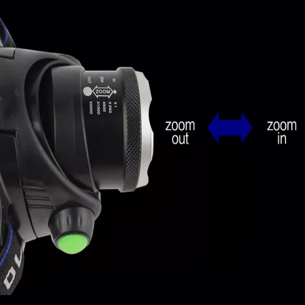 Headlamp 1800 Lumen with adjustable focus and zoom | Bowlift