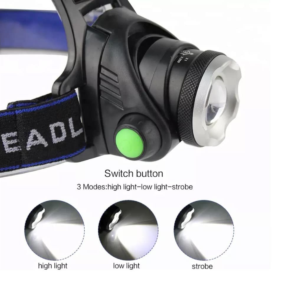 Headlamp 1800 Lumen with adjustable focus and zoom | Bowlift