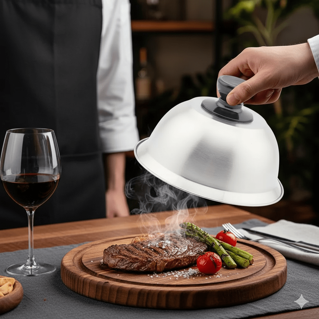 BowLift | PANSHIELD – stainless steel hood for even cooking & melting
