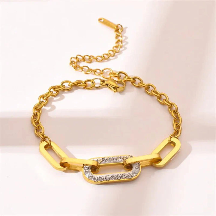 BowLift | Paperclip Diamond Accented Bracelet