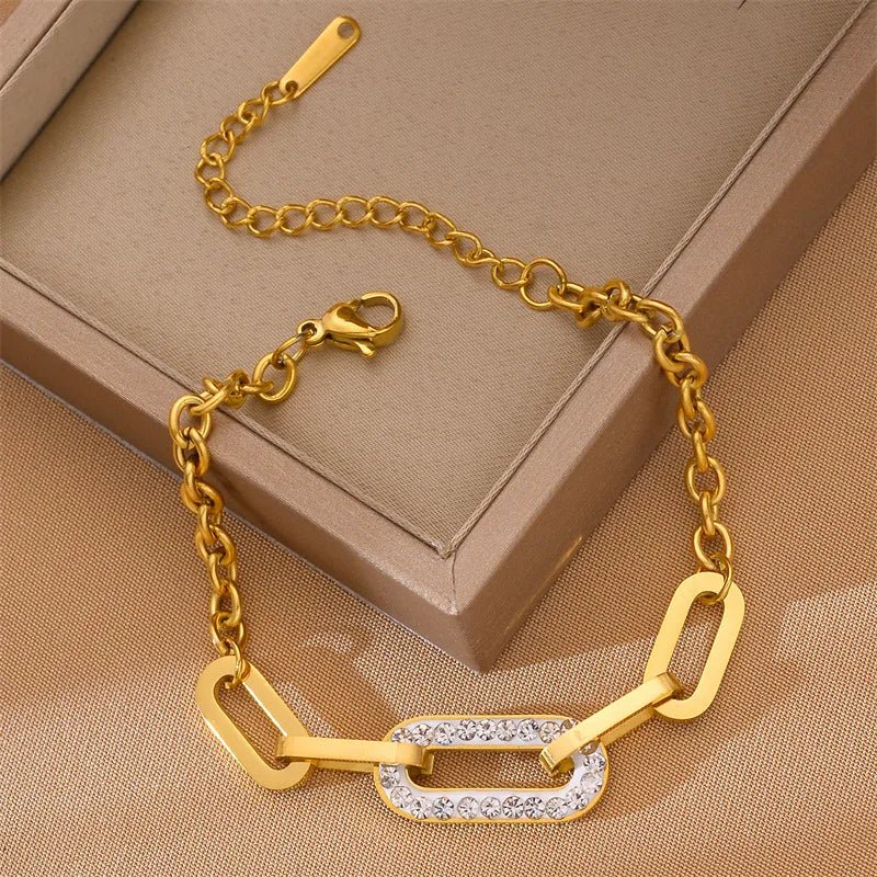 BowLift | Paperclip Diamond Accented Bracelet