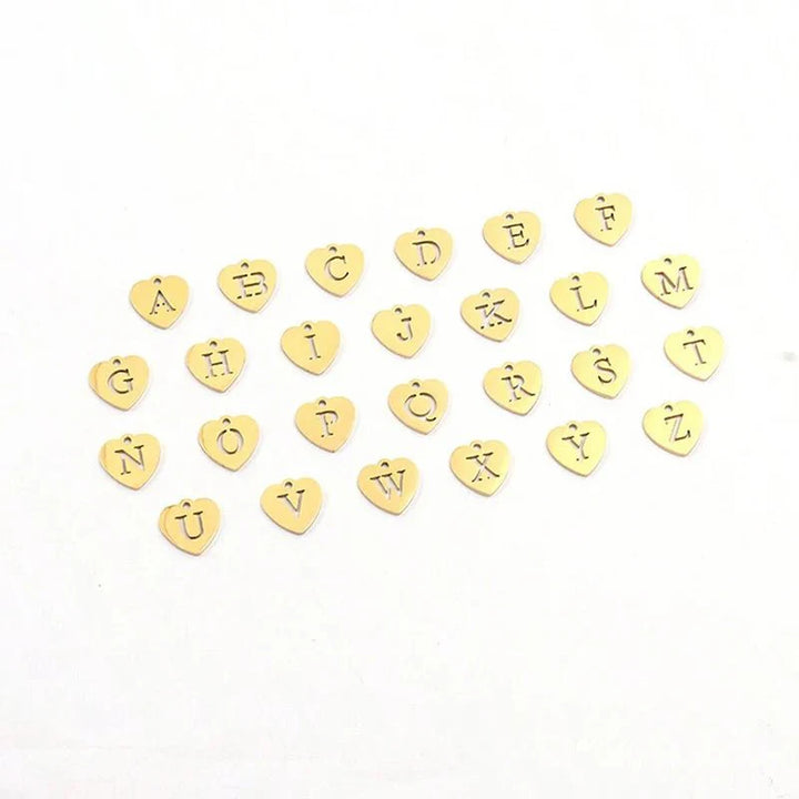 BowLift | Paperclip Heart Letter Initial Choker Necklace