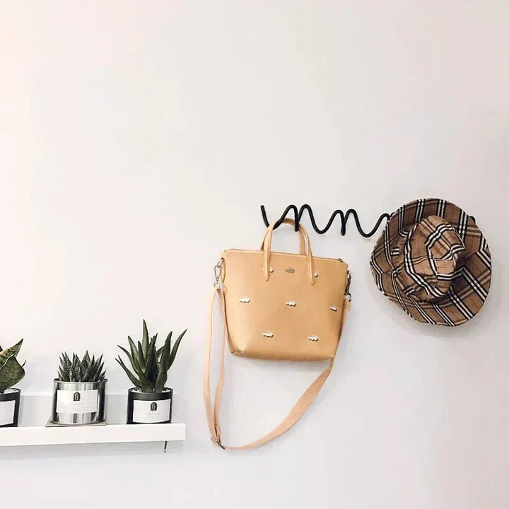 BowLift | LineaForm Elegant Metal Wall Hook – Minimalist Matte Black or White