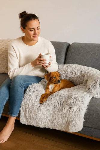 BowLift | PAWCLOUD SOFA – Cozy Pet Bed with Raised Border and Furniture Guard