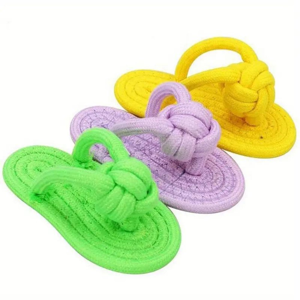 PawCuddle • Slippers Dog Toy - Slippers Dog Toy - BowLift