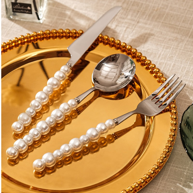 Pearl Cutlery Set Stainless Steel Creativity Flatware Cutlery Set | Bowlift