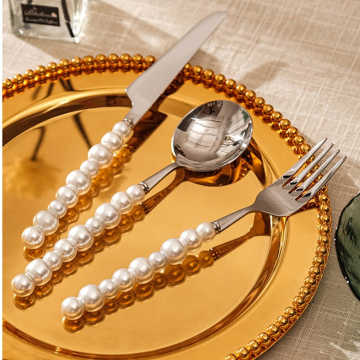 Pearl Cutlery Set Stainless Steel Creativity Flatware Cutlery Set | Bowlift
