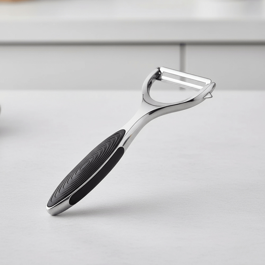 BowLift | PeelMate Pro – Comfortable, Non-Slip Stainless Steel Peeler for Effortless Prep