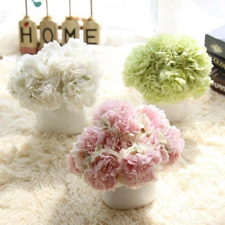BowLift | Elegant Peony Silk Flower Bundle - Set of 5 Heads