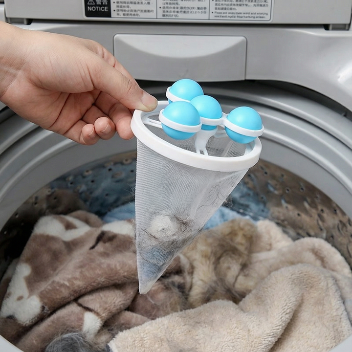 Pet Hair Laundry Filter for Washing Machines – Reusable Mesh Catcher Bowlift