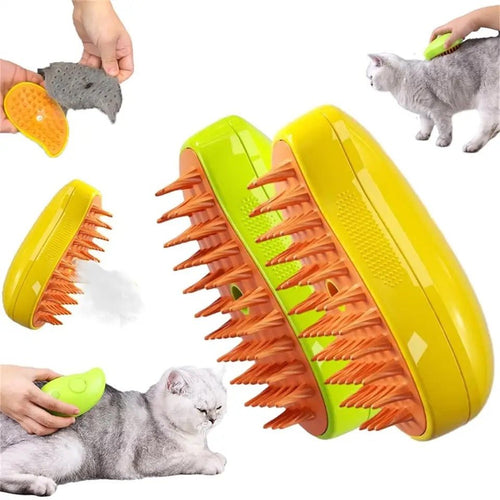 BowLift | Petsteam – Gentle Steam Brush for Dogs and Cats with Built-In Hair Removal
