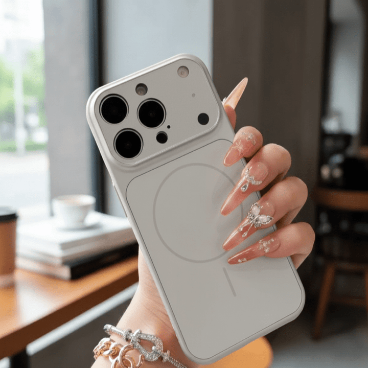 BowLift | PHANTOMSHELL – Slim Frosted Glass MagSafe Case for iPhone