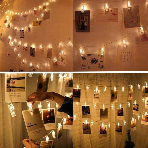 BowLift | Photo Clips LED Fairy String Lights for Pictures
