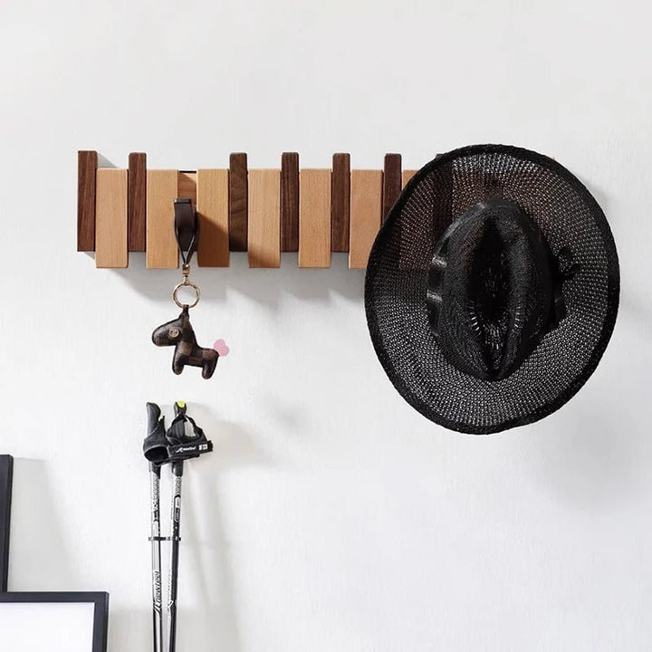 BowLift | WOODSONATA – Handmade Wooden Wall Coat Rack in Piano Style
