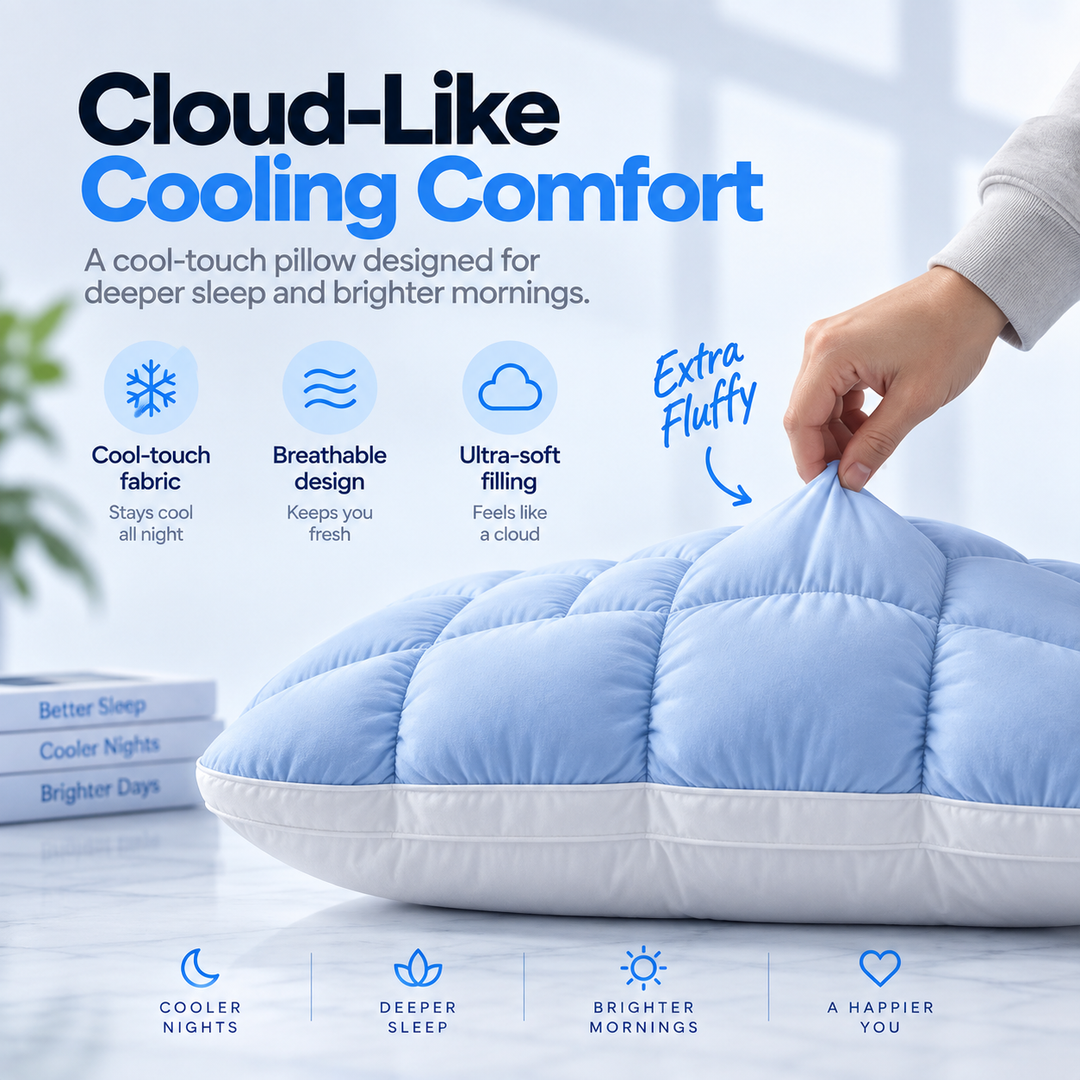 BowLift | CloudCool Pillow – Cooling & Extra Fluffy