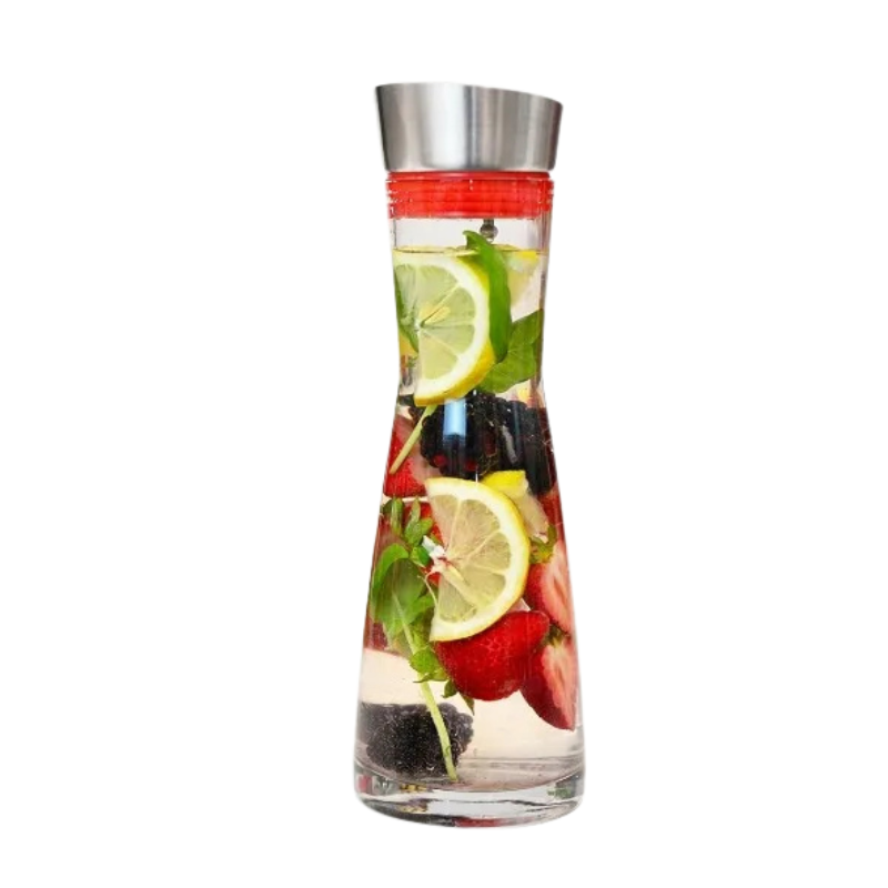 Pitcher With Lid Juice Clear Glass Drink Infused Glass Water Pitcher | Bowlift