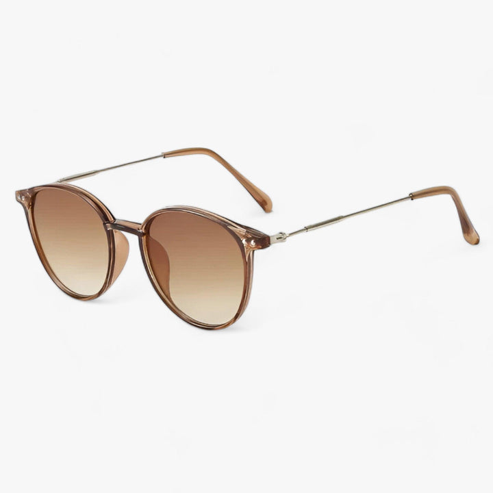 Luxury Women's Sunglasses with Round Frame - Liora | Bowlift