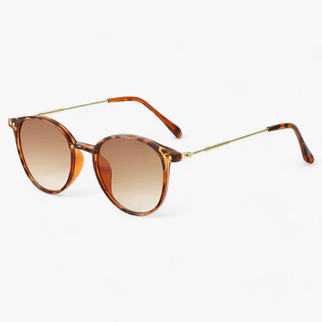 Luxury Women's Sunglasses with Round Frame - Liora | Bowlift