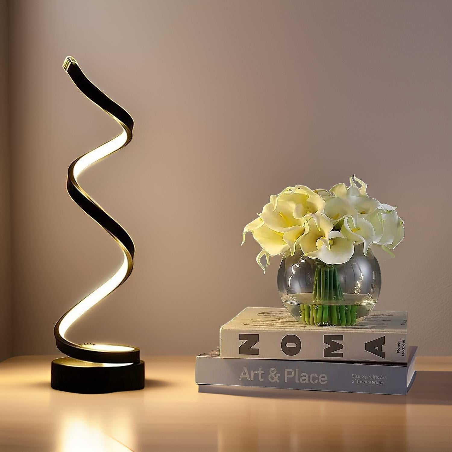 BowLift | Modern LED table lamp with touch control and warm light