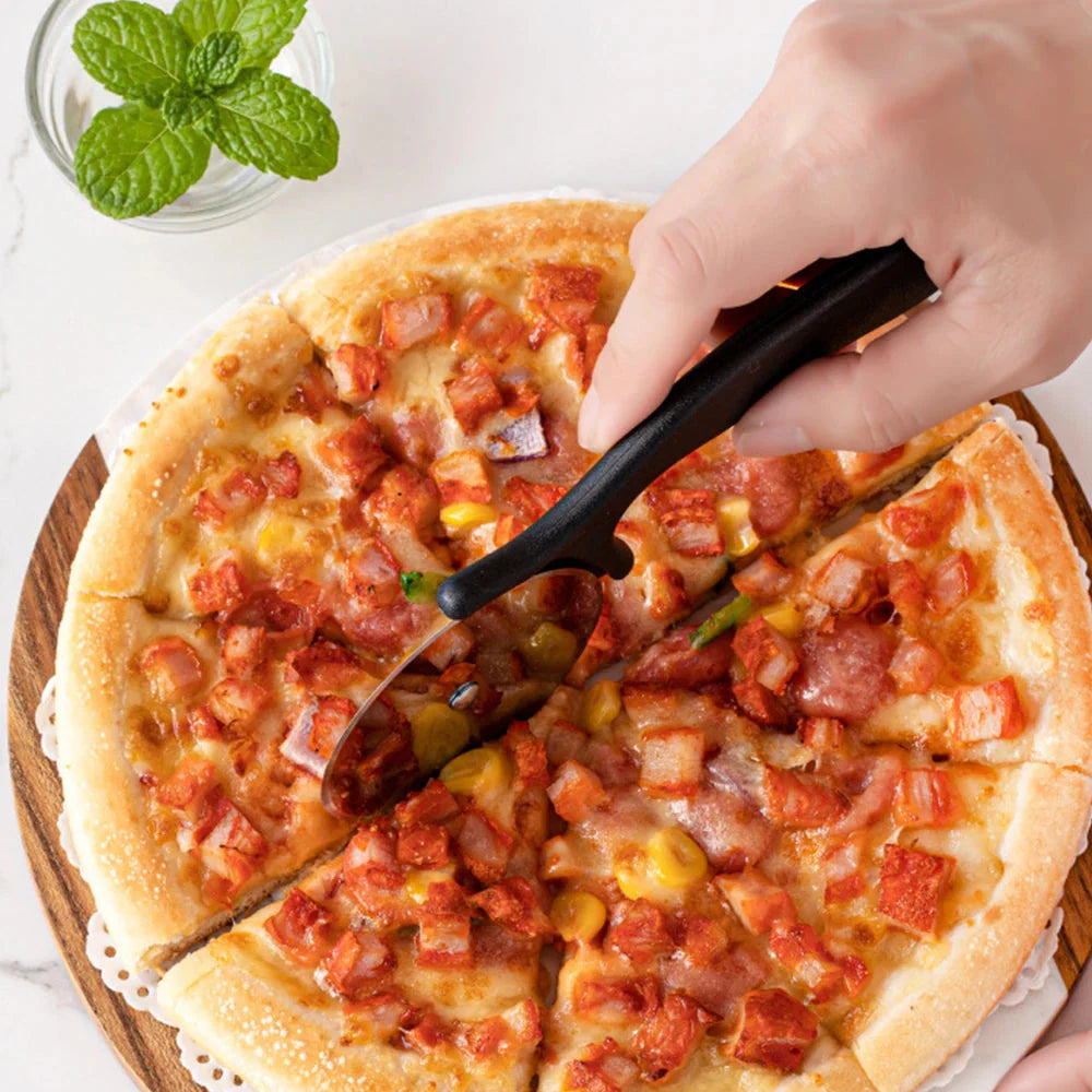 Pizza Cutter Circular Stainless Steel Pizza Wheel Cutter Cake Maker | Bowlift