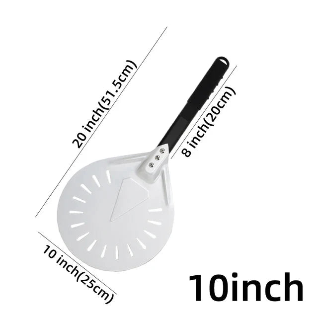 Pizza Shovel Turning Paddle Round Pizza Tool Wooden Handle Nonstick | Bowlift