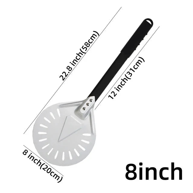 Pizza Shovel Turning Paddle Round Pizza Tool Wooden Handle Nonstick | Bowlift