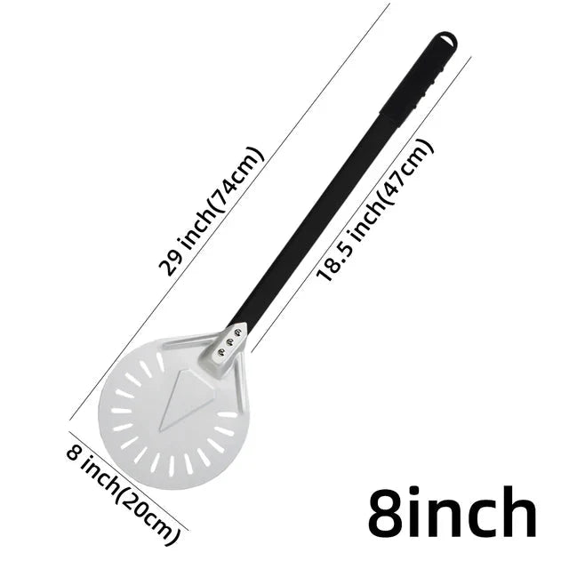 Pizza Shovel Turning Paddle Round Pizza Tool Wooden Handle Nonstick | Bowlift