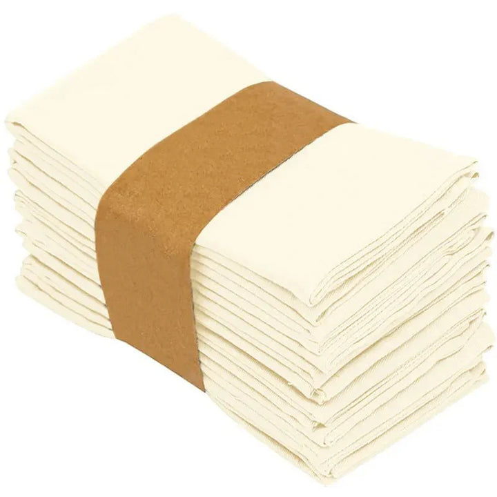 Plain Color Polyester Table Napkins Thickened Reusable Placemats | Bowlift