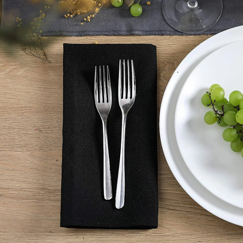 Plain Color Polyester Table Napkins Thickened Reusable Placemats | Bowlift