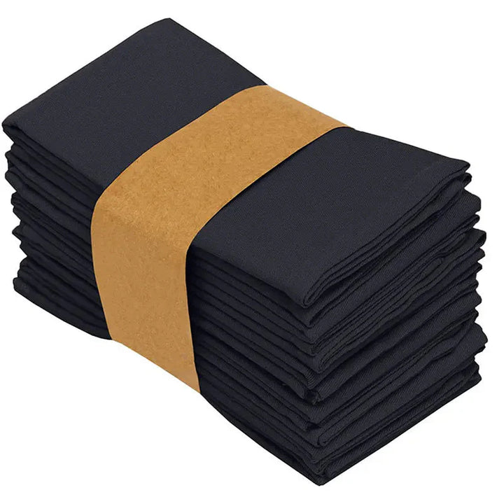 Plain Color Polyester Table Napkins Thickened Reusable Placemats | Bowlift
