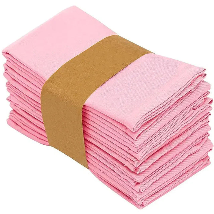 Plain Color Polyester Table Napkins Thickened Reusable Placemats | Bowlift
