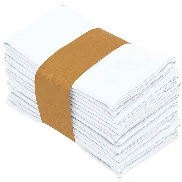 Plain Color Polyester Table Napkins Thickened Reusable Placemats | Bowlift
