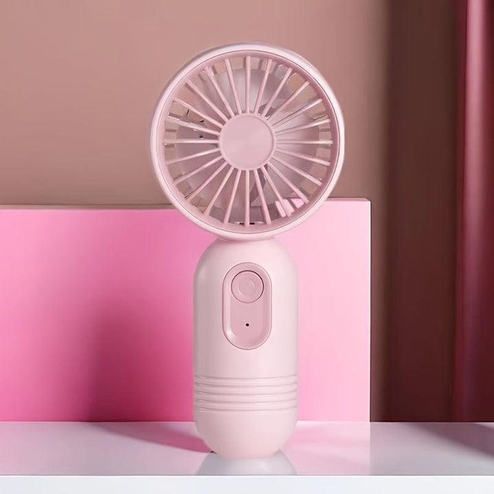 1PC Mini Portable Fan, USB Rechargeable, With 3 Speeds - Handheld Fan For Men And Women - Perfect For Office, Outdoor, Travel, And Camping | Bowlift