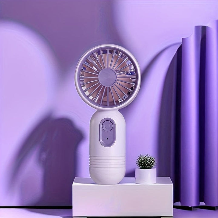 1PC Mini Portable Fan, USB Rechargeable, With 3 Speeds - Handheld Fan For Men And Women - Perfect For Office, Outdoor, Travel, And Camping | Bowlift