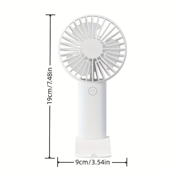1pc USB Handheld Mini Fan - Portable Electric Fan For Home, Office, And Travel - Rechargeable Battery Operated - Quiet And Powerful Cooling | Bowlift