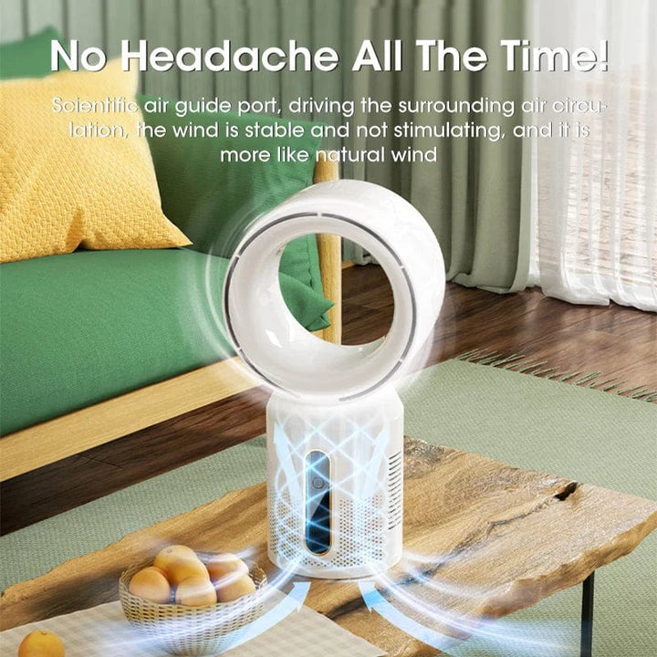 Desktop Bladeless Electric Fan Table Fan 5 Speed Tower Fan For Baby Cooler Air Conditioner USB Rechargeable Cooler Fan | Bowlift