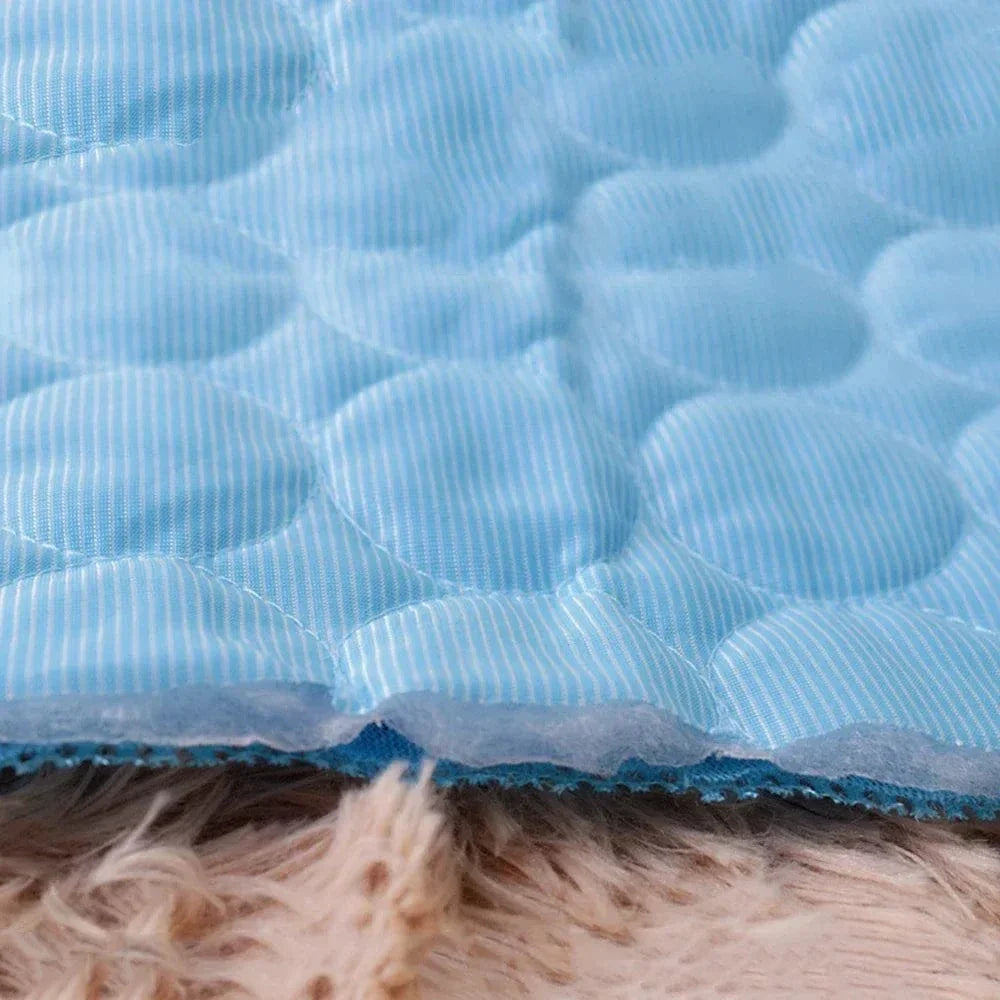 Dog Cooling Pad Ice Silk Fabric Self Cooling Gel Breathable Washable Summer Pet Mat for Dogs Cats Sofa Kennel Bed Comfortable La | Bowlift