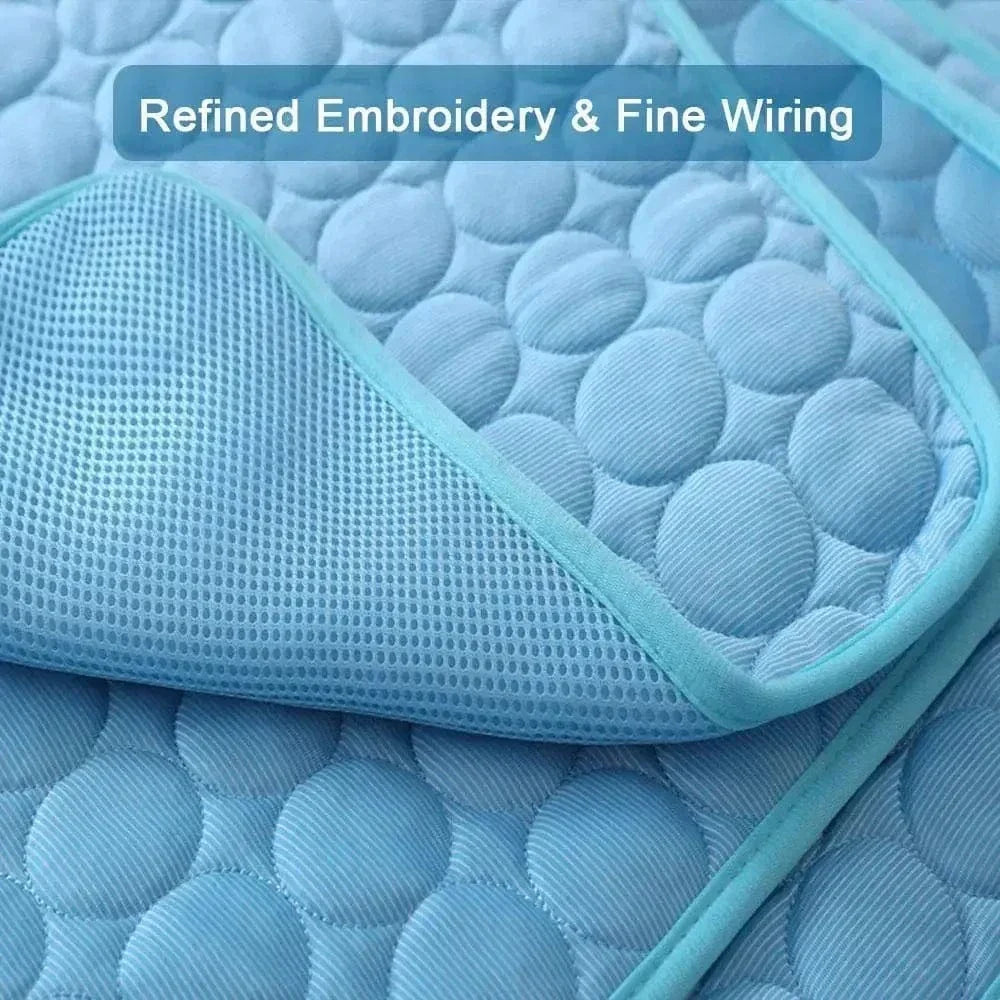 Dog Cooling Pad Ice Silk Fabric Self Cooling Gel Breathable Washable Summer Pet Mat for Dogs Cats Sofa Kennel Bed Comfortable La | Bowlift